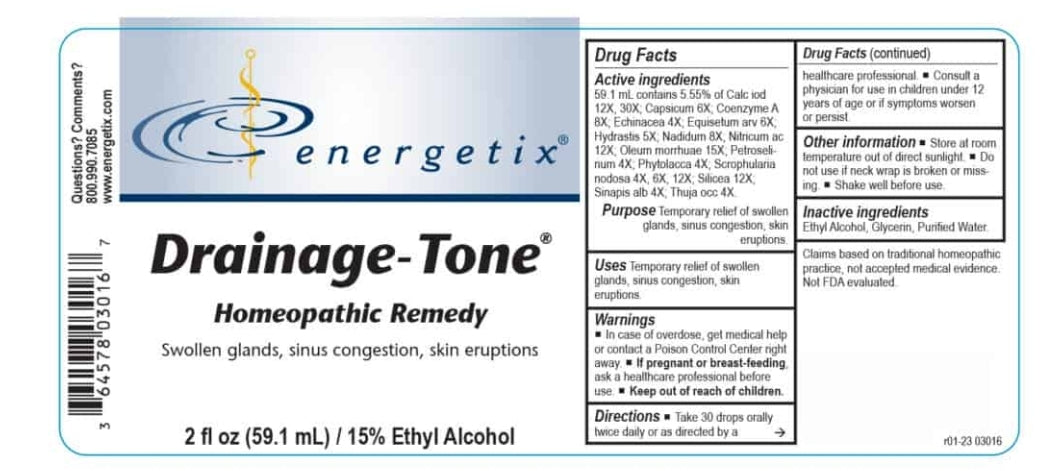 Drainage tone