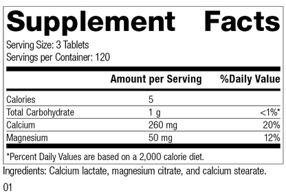 Calcium Lactate, 360 Tablets