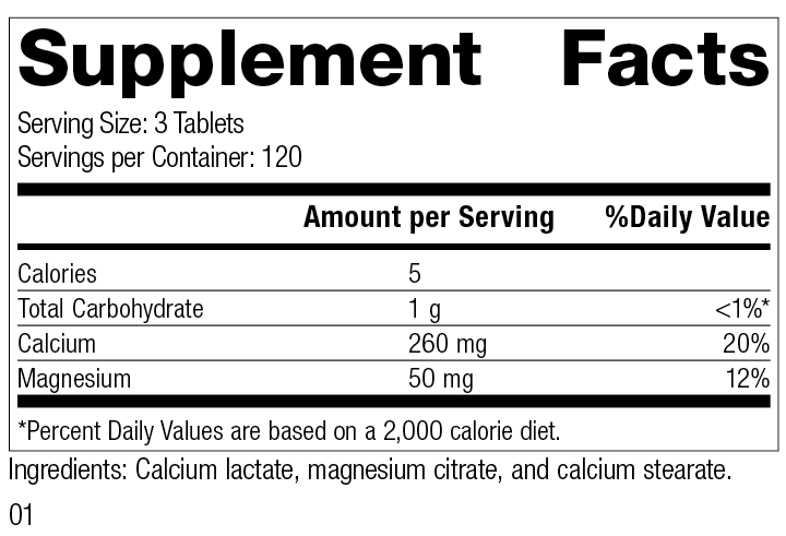 Calcium Lactate, 360 Tablets