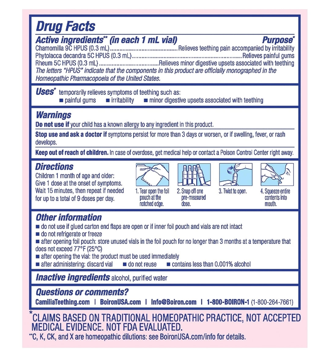 Camilia Teething Relief- 30 doses