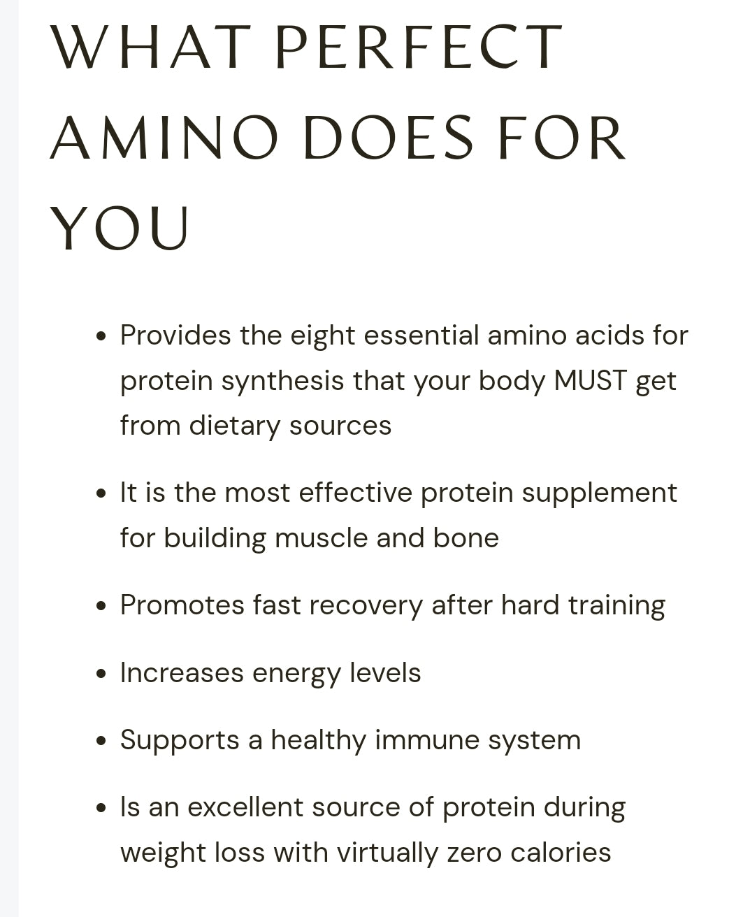 Perfect Aminos-150 tablets